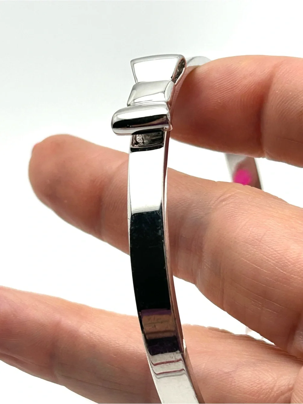 Kate Spade Take a Bow Silver Bangle Bracelet - Picture 4 of 5